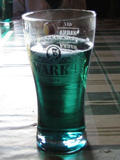 zielone piwo